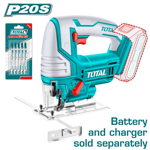 [Total] TOTAL TJSLI8501 Lithium-Ion jig saw 20V
 تخريقة شحن بدون بطارية