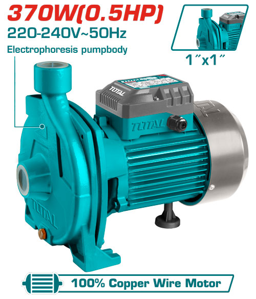 [Total] TOTAL TWP23706 Centrifugal pump
 مضخة فراشة عريضة 0.5 حصان