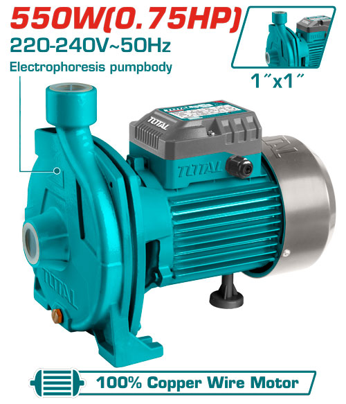 [Total] TOTAL TWP25506 Centrifugal pump
 مضخة فراشة عريضة 0.75 حصان