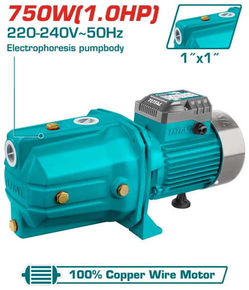 [Total] Total TWP37506 Jet pumpمضخة جت (الحرامي) 1 حصان عامود ستانلس