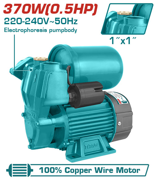 [Total] مضخه مياه 1/2" مع ايزي بريس وطابه TOTAL TWP93706