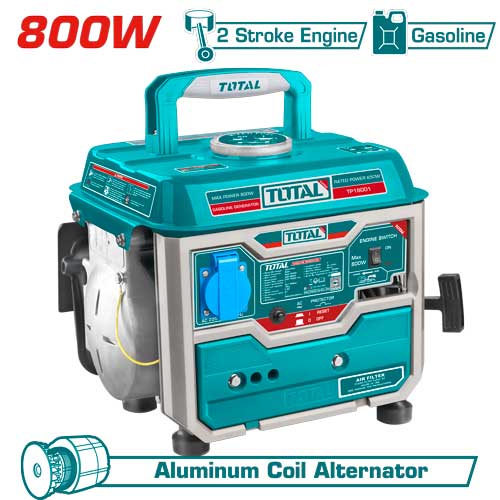 [Total] مولد كهرباء بنزين 800 واط TOTAL TP18001 Gasoline Generator 800W