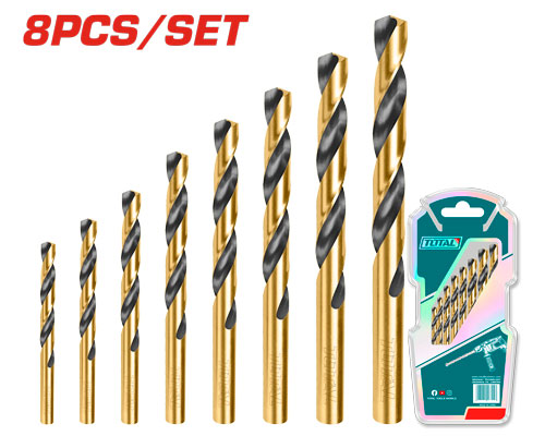 [Total] Total TACSD0801 طقم ريش حديد 8 قطع