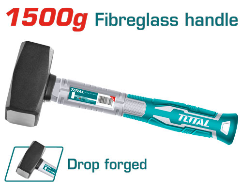 [Total] TOTAL THT7215006 Machinist hammer
 1500g شاكوش مربع يد فيبر