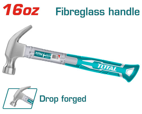 [Total] Total THTS7316 Claw hammer شاكوش يد فيبر 450 غم