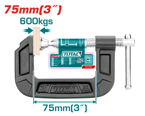 [Total] Total THT13136 G clamp 3" مربط