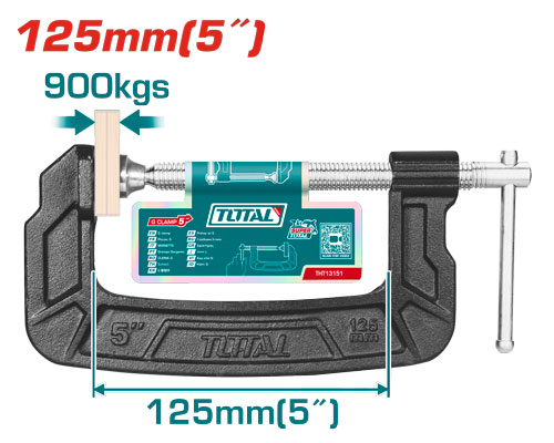 [Total] TOTAL THT13151 G clamp 5" مربط