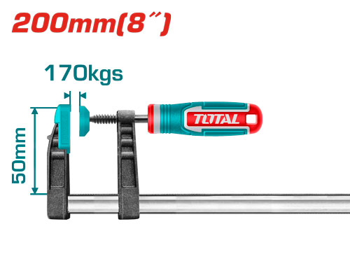 [Total] TOTAL THT1320502 F clamp 50x200mm مربط نجارين