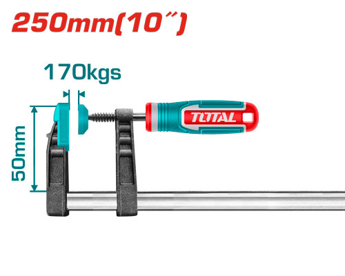[Total] TOTAL THT1320503 F clamp 50x250mm مربط نجارين