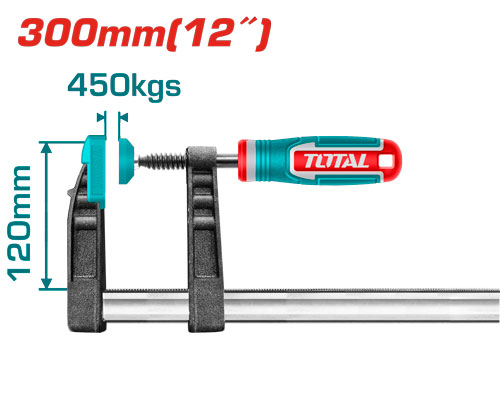 [Total] Total THT1321201 F clamp 120x300mm مربط نجارين