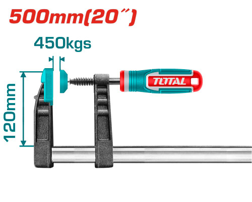 [Total] TOTAL THT1321203 F clamp مربط نجارين 120X500mm