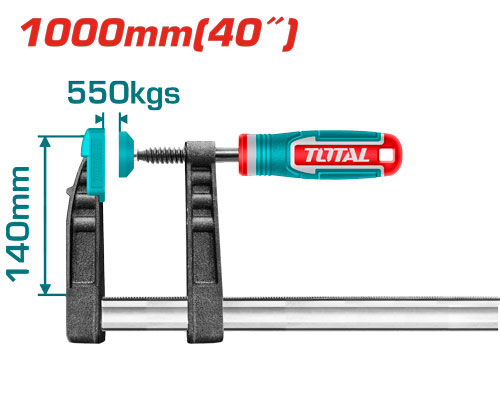 مربط نجارين 140*1000 ملم Total THT1321401 F clamp 140x1000mm