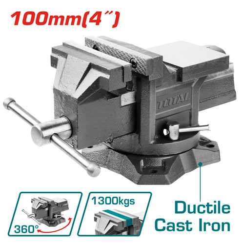 [Total] TOTAL THT6146 Bench vice 4" ملزمة متحركة بولاد