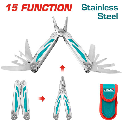 [Total] TOTAL TFMFT01151 Foldable multi-function tool زرادية متعددة