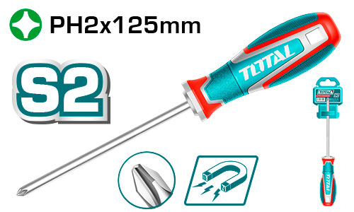 [Total] Total TSDPH2125 مفك مصلب PH2*1.25