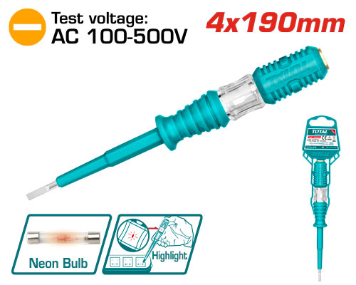 [Total] TOTAL THT291908 Test pencil 4x190mm مفك تستر كبير
