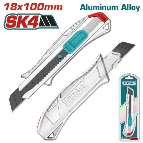 Total THT511807 Snap-off blade knife مشرط المنيوم شفرة عريضة