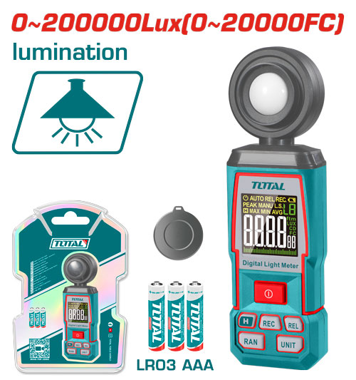 Total TETLU031 جهاز قياس شدة الضوء