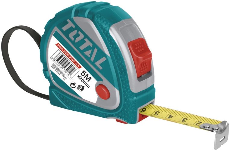 [Total] TOTAL TMT126051M Steel measuring tape 5mx19mm متر كوتشوك رفيع