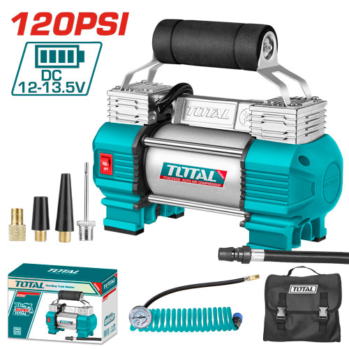 [Total] TOTAL TTAC2506 Auto air compressor 120PSI 12V With light 
منفاخ  عجال سيارة مع اضائة راسين