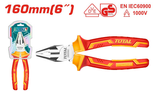 [Total] Total THTIP2161 Insulated combination pliers زرادية معزول 6 انش