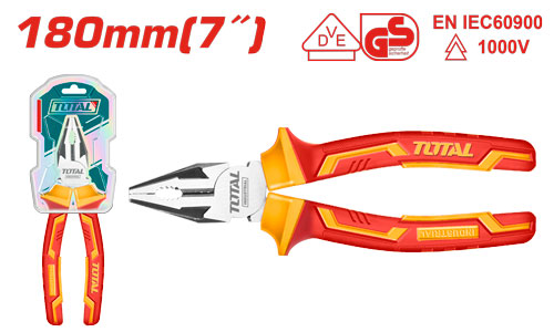 [Total] TOTAL THTIP2171 COMBINATION PLIER 7" زرادية يد معزول