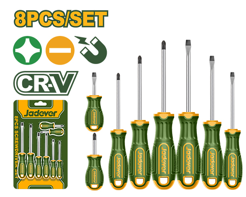 Jadever JDSS1408 طفم مفكات 8 قطع 