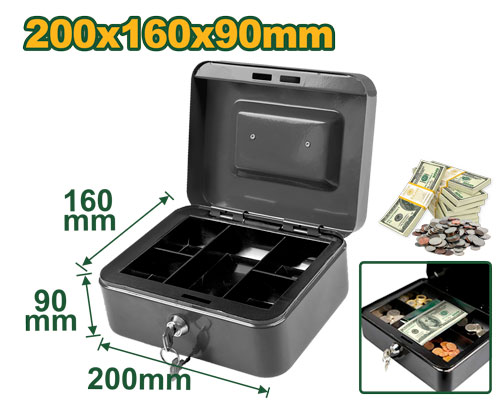 Jadever JDQQX2H03 صندوق كاش قياس 20*16*9 سم