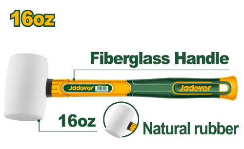 Jadever JDHM7304 شاكوش ربر ابيض 450 غم