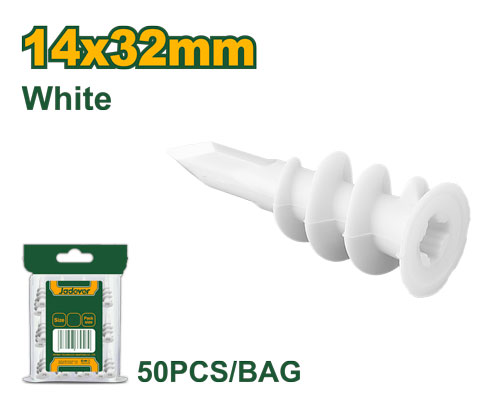 Jadever JDXTG931 كيس اسافين جبصن بورد برغي 50 حبة 14*32 ملم